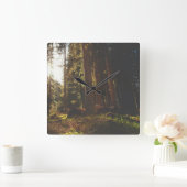 Wald Quadratische Wanduhr (Zuhause)
