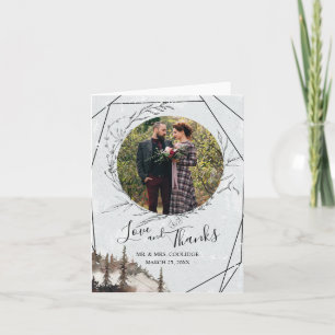 Wald, Raven, Kranz geklappt Danke Karte