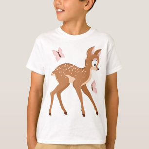 Wald-Reihe schmeichelt sich Babyrotwildmädchen ei T-Shirt