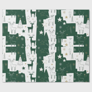 Wald-Rentierpapier Geschenkpapier