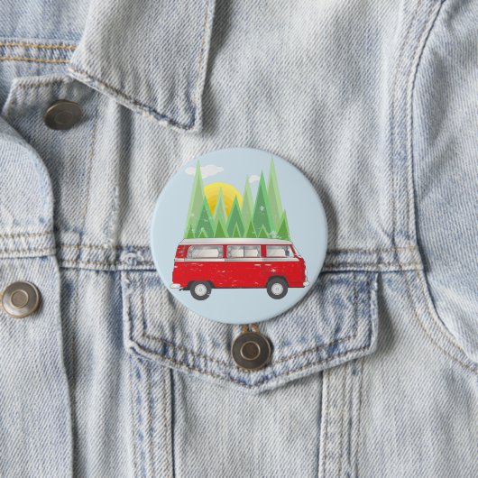 Wald Retro Van Button (Beispiel)