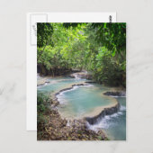 Wald River Lagoon, Khoung Si Falls, Laos Postkarte (Vorne/Hinten)