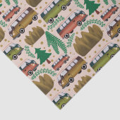 Wald Rosa Camper Seidenpapier (Detail)