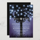 Wald Rustikaler Baum Hochzeitsfeiern Einladung (Vorne/Hinten)