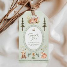 Wald-Sage-Grün-Baby-Shower-Dankeschön