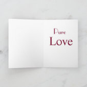 Wald Santa - Geschenk reiner Liebe Karte (Innenseite)