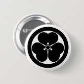 Wald-Sauerklee im Kreis Button (Vorne & Hinten)