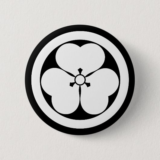 Wald-Sauerklee im Kreis Button (Vorderseite)