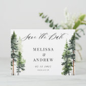 Wald Save the Date (Stehend Vorderseite)