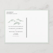 Wald Save the Date Ankündigungspostkarte (Rückseite)