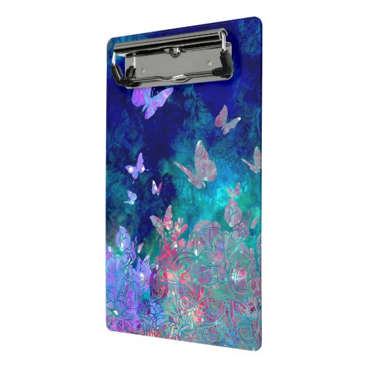 Wald_Schmetterlinge Mini Klemmbrett (Gewinkelt2)