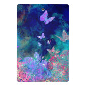 Wald_Schmetterlinge Mini Klemmbrett (Rückseite)