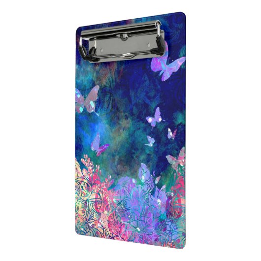 Wald_Schmetterlinge Mini Klemmbrett (Gewinkelt2)