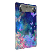 Wald_Schmetterlinge Mini Klemmbrett (Schrägansicht)