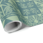 Wald-Schneeflocken Geschenkpapier (Rolleneckpunkt)