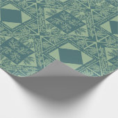 Wald-Schneeflocken Geschenkpapier (Ecke)