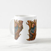 Wald-Schnitzerei-Kaffeetasse Kaffeetasse (Vorderseite Links)
