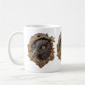 Wald-Schnitzerei-Kaffeetasse Kaffeetasse (Links)