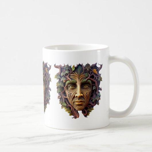 Wald-Schnitzerei-Kaffeetasse Kaffeetasse (Rechts)