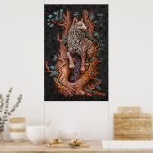 Wald-Schnitzposter Poster (Küche)