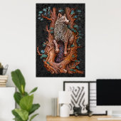 Wald-Schnitzposter Poster (Heimbüro)