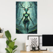 Wald-Schutzgeist-Fantasy-Art-Poster Poster (Heimbüro)