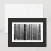 Wald (Schwarz und Weiß) Postkarte (Vorne/Hinten)