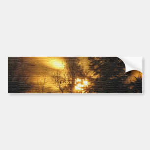 Wald Sonnenaufgang Autoaufkleber