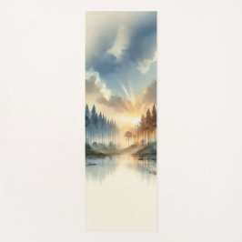 Wald Sonnenaufgang Yoga Mat – Ruhige Naturszene Yogamatte