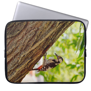 Wald-Specht-Wildtier-Natur-Foto Laptopschutzhülle