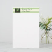 Wald stationär - vom Schreibtisch von (Ihr Name) Briefpapier (Stehend Vorderseite)