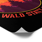 Wald statt Asphalt Naturgebirge Wald Poster (Ecke)