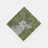 Wald-Stechnapkins Serviette (Ecke)