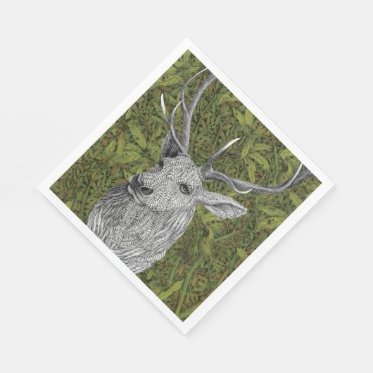 Wald-Stechnapkins Serviette (Ecke)