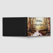 Wald Stream Mountains Hochzeitstorch Gästebuch (Voll)