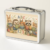 Wald-Studienfreunde: ABC-Bücher Metall Brotdose (Rückseite)