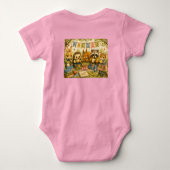 Wald-Studienfreunde Picknick Baby Strampler (Rückseite)