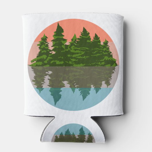Wald Sunset Nature Pine Trees Dosenkühler (Rückseite)