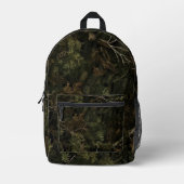 Wald-Tarnmuster Bedruckter Rucksack (Vorderseite)