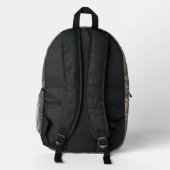 Wald-Tarnmuster Bedruckter Rucksack (Rückseite)