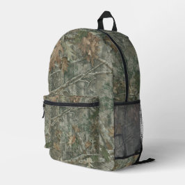 Wald-Tarnmuster Bedruckter Rucksack