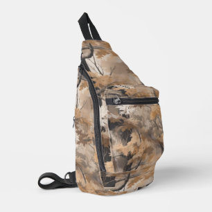 Wald-Tarnmuster Crossbody Bag