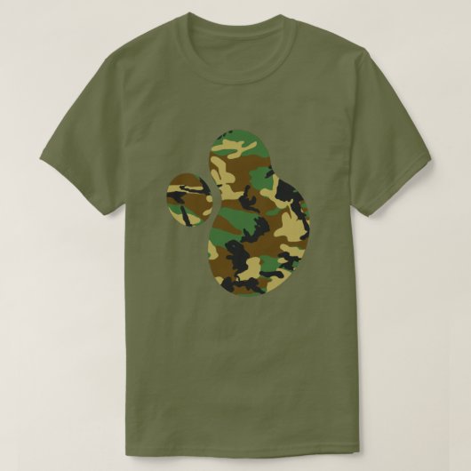 Wald-Tarnmuster-Farbspritzer v2 T-Shirt (Design vorne)