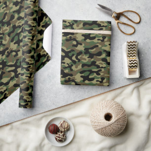 Wald-Tarnmuster Geschenkpapier