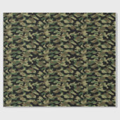 Wald-Tarnmuster Geschenkpapier (Flach)