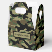 Wald-Tarnmuster Khaki  Geschenkschachtel (Geöffnet)