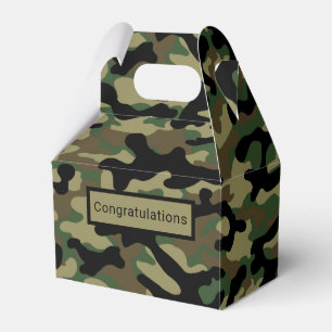 Wald-Tarnmuster Khaki Geschenkschachtel