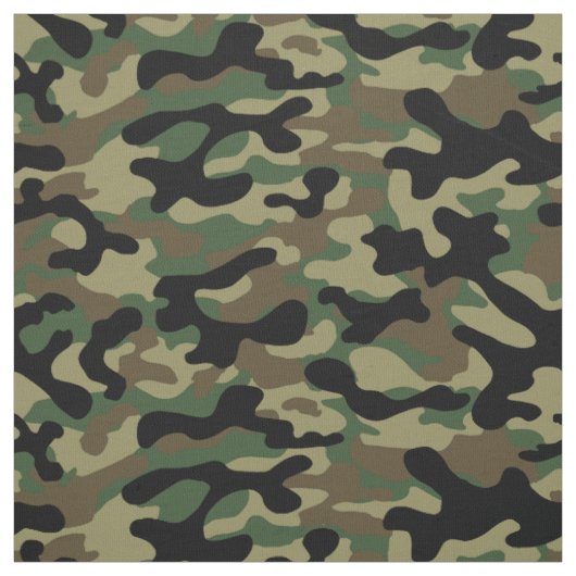 Wald-Tarnmuster Khaki Stoff (Muster)
