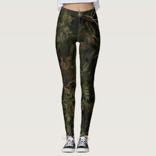 Wald-Tarnmuster Leggings