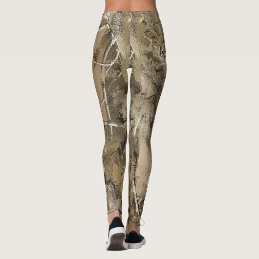 Wald-Tarnmuster Leggings (Rückseite)